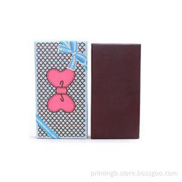 Rectangular Leather Recycled Cardboard Gift Boxes , Wallet